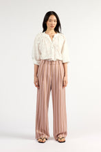 Load image into Gallery viewer, TUESDAY BOYFRIEND PANT ROSEWOOD STRIPE
