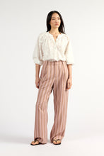 Load image into Gallery viewer, TUESDAY BOYFRIEND PANT ROSEWOOD STRIPE
