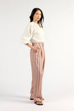 Load image into Gallery viewer, TUESDAY BOYFRIEND PANT ROSEWOOD STRIPE

