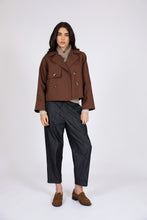 Load image into Gallery viewer, MARLOW BEAM BARREL PANT DARK WASH
