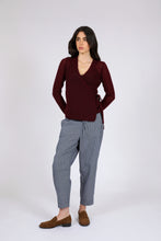Load image into Gallery viewer, MARLOW BEAM BARREL PANT INK STRIPE
