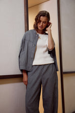 Load image into Gallery viewer, MARLOW BEAM BOMBER JACKET INK STRIPE
