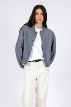 Load image into Gallery viewer, MARLOW BEAM BOMBER JACKET INK STRIPE
