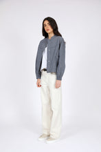 Load image into Gallery viewer, MARLOW BEAM BOMBER JACKET INK STRIPE
