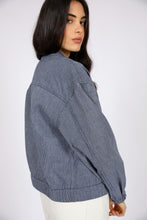 Load image into Gallery viewer, MARLOW BEAM BOMBER JACKET INK STRIPE
