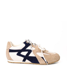 Load image into Gallery viewer, KATHRYN WILSON BELLA SNEAKER STONE/BEIGE/NAVY
