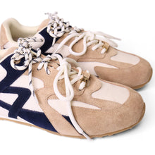 Load image into Gallery viewer, KATHRYN WILSON BELLA SNEAKER STONE/BEIGE/NAVY
