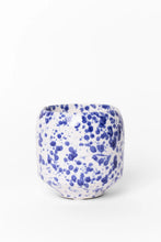 Load image into Gallery viewer, FLO'S HOME BLUE SPLASH GLAZED CERAMIC SOY WAX CANDLE
