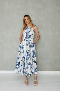 MAZU MATCHLESS DRESS BLUE FLORAL