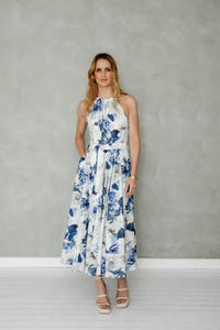 MAZU MATCHLESS DRESS BLUE FLORAL