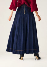 Load image into Gallery viewer, MOS THE LABEL SIA DENIM SKIRT DEEP INDIGO
