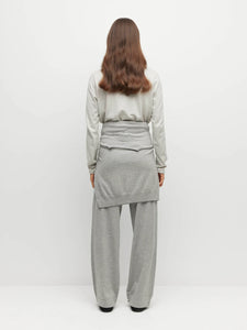 JHL BY JULIETTE HOGAN CREW LONG SLEEVE GREYMARLE