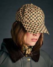 Load image into Gallery viewer, KAREN WALKER MONOGRAM CHECK CAP TAN MULTI
