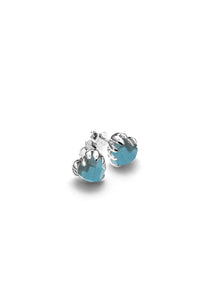 STOLEN GIRLFRIENDS CLUB LOVE CLAW EARRINGS SILVER MOODSTONE