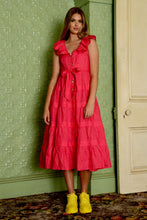 Load image into Gallery viewer, COOPY BY TRELISE COOPER COLLAR SCHEME DRESS RASPBERRY

