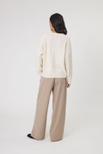 Load image into Gallery viewer, MARLOW COPENHAGEN CABLE KNIT CREW ECRU
