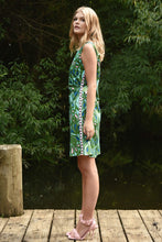 Load image into Gallery viewer, COOP BY TRELISE COOPER SHORT SHIFT DRESS GREEN &amp; BLUE
