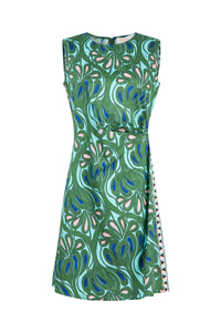 COOP BY TRELISE COOPER SHORT SHIFT DRESS GREEN & BLUE