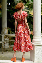 Load image into Gallery viewer, COOP BY TRELISE COOPER CLUB TROPICANA DRESS RED &amp; PINK
