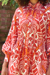 COOP BY TRELISE COOPER DRAW ME NEAR DRESS RED & PINK