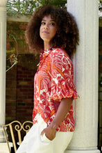 Load image into Gallery viewer, COOP BY TRELISE COOPER PALM BREEZE SHIRT RED &amp; PINK
