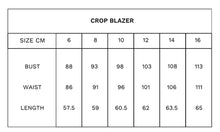 Load image into Gallery viewer, TUESDAY CROP BLAZER CLOUD
