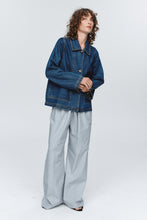 Load image into Gallery viewer, MARLE CROPPED PEA JACKET WASHED INDIGO
