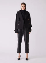 Load image into Gallery viewer, ESMAEE AVENUE CROPPED TRENCH BLACK
