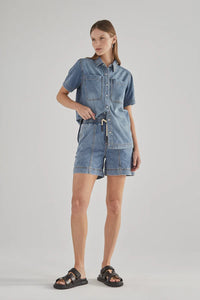 DRICOPER FRIDA DENIM SHORTS RODEO BLUE