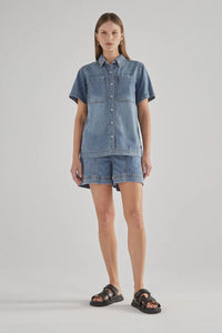 DRICOPER FRIDA DENIM SHORTS RODEO BLUE