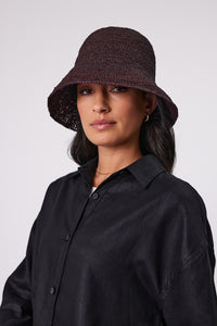 MARLOW CAPRI BUCKET HAT CHOC