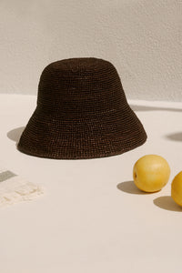 MARLOW CAPRI BUCKET HAT CHOC