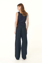 Load image into Gallery viewer, COMING SOON | ROWIE CARLOTTA LINEN CURVE PANTS INK
