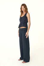 Load image into Gallery viewer, COMING SOON | ROWIE CARLOTTA LINEN CURVE PANTS INK
