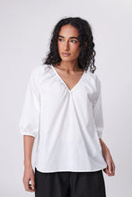 Load image into Gallery viewer, MARLOW CASCADE BLOUSE CHALK
