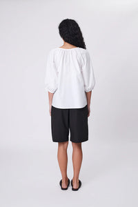 MARLOW CASCADE BLOUSE CHALK