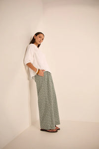 MARLOW CASCADE WIDE LEG PANT MEADOW PRINT