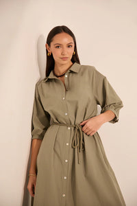 MARLOW CASCADE SHIRT DRESS