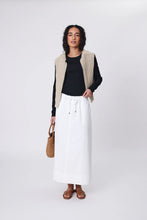 Load image into Gallery viewer, MARLOW CASCADE SKIRT CHALK
