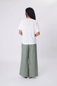 MARLOW CASCADE WIDE LEG PANT MEADOW PRINT