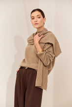 Load image into Gallery viewer, MARLOW CASHMERE FUNNEL NECK NUTMEG
