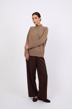 Load image into Gallery viewer, MARLOW CASHMERE FUNNEL NECK NUTMEG

