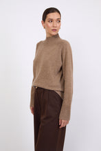 Load image into Gallery viewer, MARLOW CASHMERE FUNNEL NECK NUTMEG

