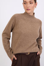 Load image into Gallery viewer, MARLOW CASHMERE FUNNEL NECK NUTMEG
