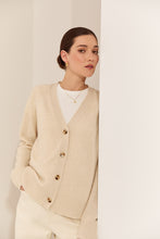 Load image into Gallery viewer, MARLOW CASHMERE V NECK CARDIGAN SHELL

