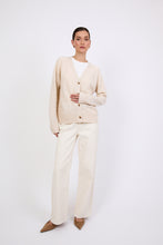 Load image into Gallery viewer, MARLOW CASHMERE V NECK CARDIGAN SHELL
