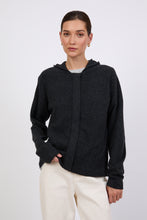 Load image into Gallery viewer, MARLOW CASHMERE ZIP HOODIE SHADOW
