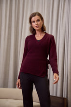 Load image into Gallery viewer, MARLOW CELESTE WRAP KNIT OXBLOOD
