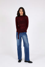Load image into Gallery viewer, MARLOW CELESTE WRAP KNIT OXBLOOD
