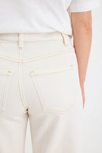 Load image into Gallery viewer, COMING SOON | AMONG THE BRAVE ZOE ECRU HIGH RISE WIDE LEG POCKET JEAN
